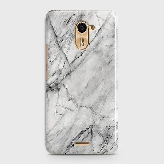 Infinix Hot 4 / Hot 4 Pro Cover - Matte Finish - Trendy White Floor Marble Printed Hard Case with Life Time Colors Guarantee - D2