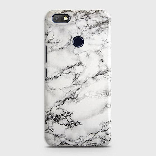 Infinix Note 5 Cover - Matte Finish - Trendy Mysterious White Marble Printed Hard Case with Life Time Colors Guarantee