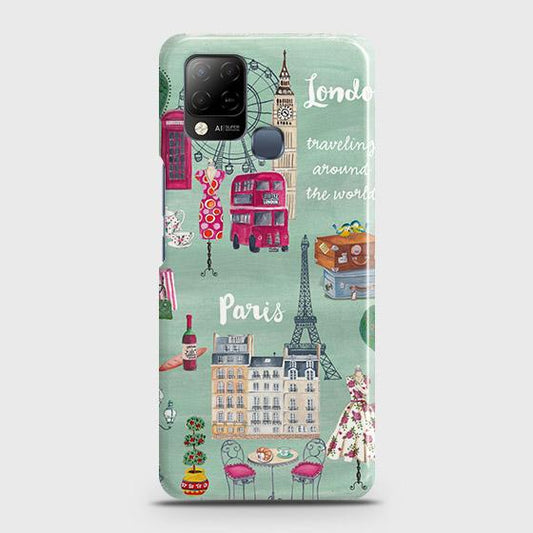Infinix Hot 10s Cover - Matte Finish - London, Paris, New York ModernPrinted Hard Case with Life Time Colors Guarantee