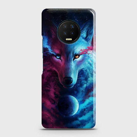 Infinix Note 7 Cover - Infinity Wolf Trendy Printed Hard Case with Life Time Colors Guarantee