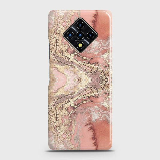 Infinix Zero 8 Cover - Trendy Chic Rose Gold Marble Printed Hard Case with Life Time Colors Guarantee