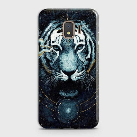 Samsung Galaxy J2 Core 2018 Cover - Vintage Galaxy Tiger Printed Hard Case with Life Time Colors Guarantee