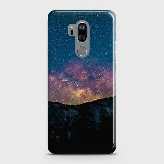 LG G7 ThinQ Cover - Matte Finish - Embrace Dark Galaxy  Trendy Printed Hard Case with Life Time Colors Guarantee ( Fast Delivery )