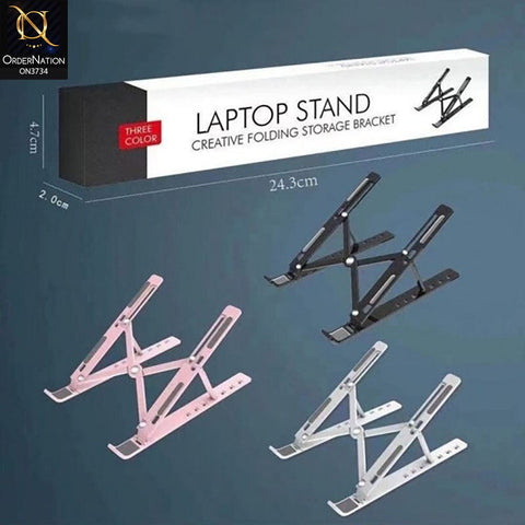 Laptop Stand Creative Folding Storage Bracket - Gray