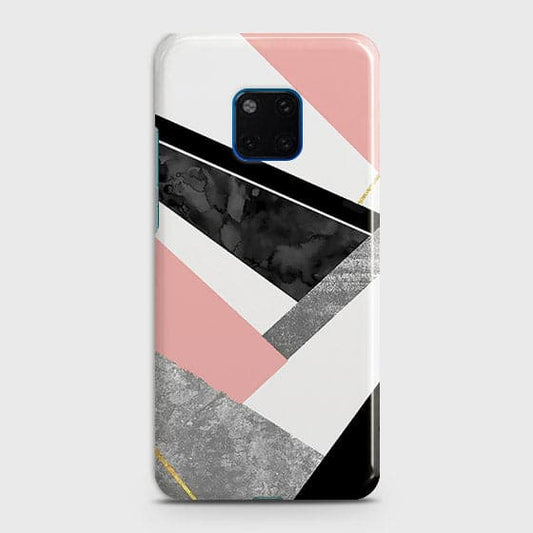 Huawei Mate 20 Pro Cover - Matte Finish - Geometric Luxe Marble Trendy Printed Hard Case with Life Time Colors Guarantee ( Fast Delivery )