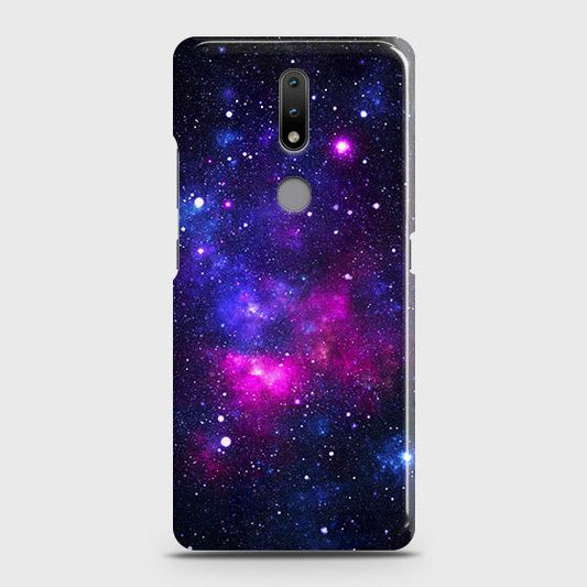 Nokia 2.4 Cover - Dark Galaxy Stars Modern Printed Hard Case with Life Time Colors Guarantee