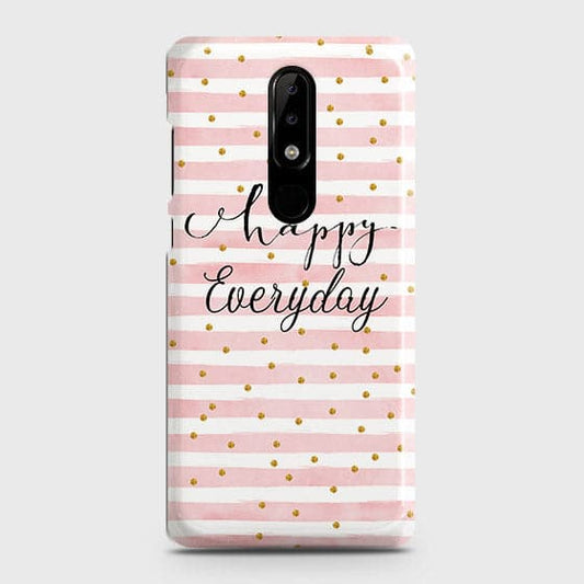 Nokia 5.1 Plus / Nokia X5 Cover - Trendy Happy Everyday Printed Hard Case with Life Time Colors Guarantee(1)