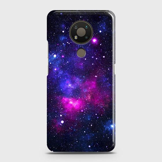 Nokia 3.4 Cover - Dark Galaxy Stars Modern Printed Hard Case with Life Time Colors Guarantee