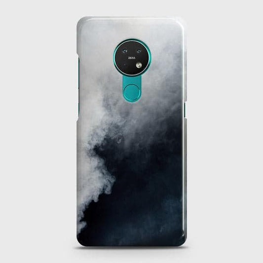 Nokia 6.2 Cover - Matte Finish - Trendy Misty White and Black Marble Printed Hard Case with Life Time Colors Guarantee