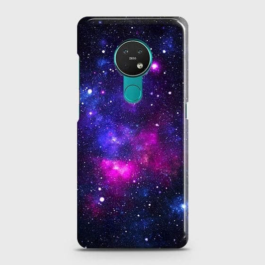Nokia 7.2 Cover - Dark Galaxy Stars Modern Printed Hard Case with Life Time Colors Guarantee