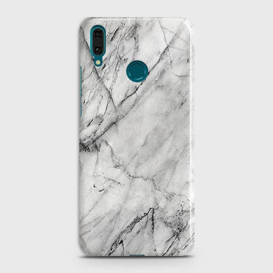 Huawei Nova 3i / P Smart Plus Cover - Trendy White Floor Marble Printed Hard Case with Life Time Colors Guarantee - D2 (Fast Delivery)(FS)
