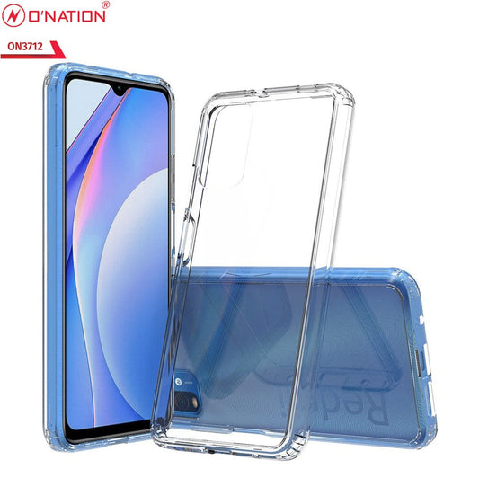 Xiaomi Redmi Note 9 4G Cover  - ONation Crystal Series - Premium Quality Clear Case No Yellowing Back With Smart Shockproof Cushions