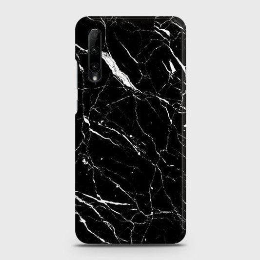 Honor 30i Cover - Matte Finish - Trendy Black Marble Printed Hard Case with Life Time Colors Guarantee