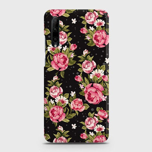 Honor 30i Cover - Matte Finish - Trendy Pink Rose Vintage Flowers Printed Hard Case with Life Time Colors Guarantee