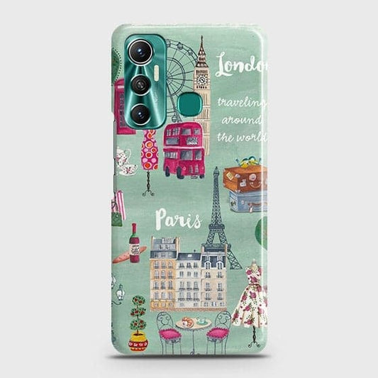 Infinix Hot 11 Cover - Matte Finish - London, Paris, New York ModernPrinted Hard Case with Life Time Colors Guarantee