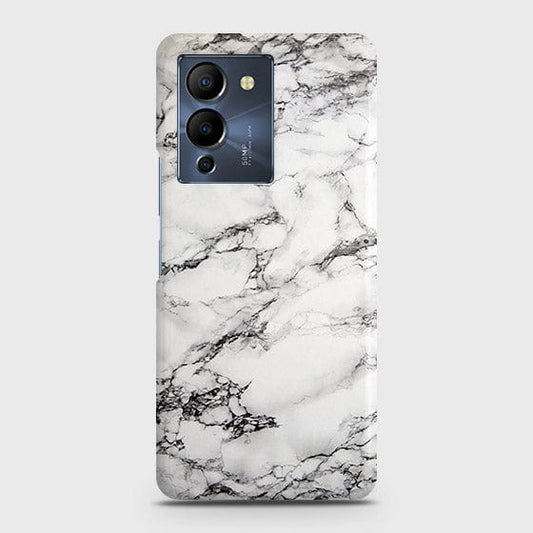 Infinix Note 12 G96 Cover - Matte Finish - Trendy White Floor Marble Printed Hard Case with Life Time Colors Guarantee