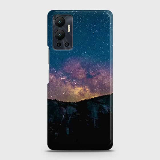 Infinix Hot 12 Cover - Embrace Dark Galaxy  Trendy Printed Hard Case with Life Time Colors Guarantee