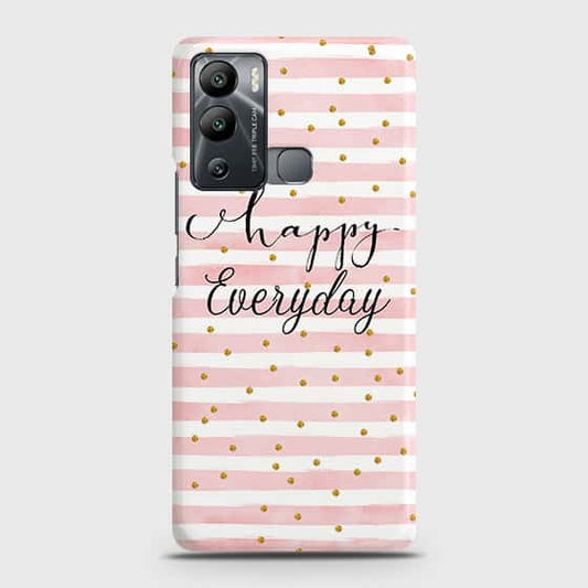 Infinix Hot 12i Cover - Trendy Happy Everyday Printed Hard Case with Life Time Colors Guarantee