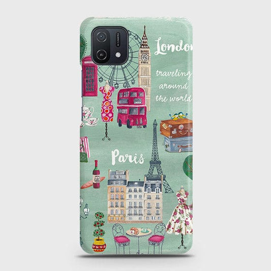 Oppo A16K Cover - London, Paris, New York ModernPrinted Hard Case with Life Time Colors Guarantee