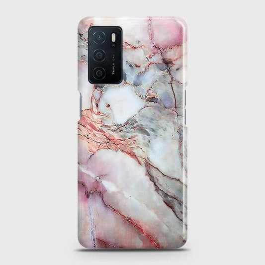 Oppo A16 Cover - Violet Sky Marble Trendy Printed Hard Case with Life Time Colors Guarantee b66