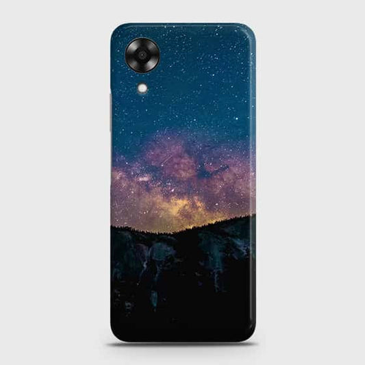 Oppo A17k Cover - Embrace Dark Galaxy  Trendy Printed Hard Case with Life Time Colors Guarantee