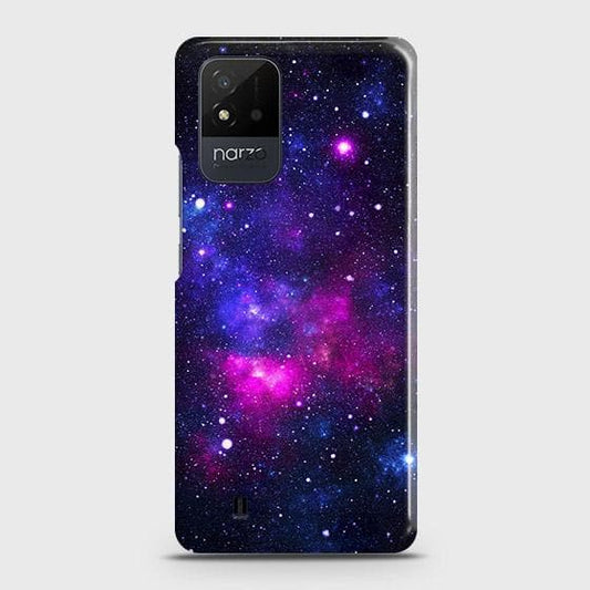 Realme Narzo 50i Cover - Dark Galaxy Stars Modern Printed Hard Case with Life Time Colors Guarantee