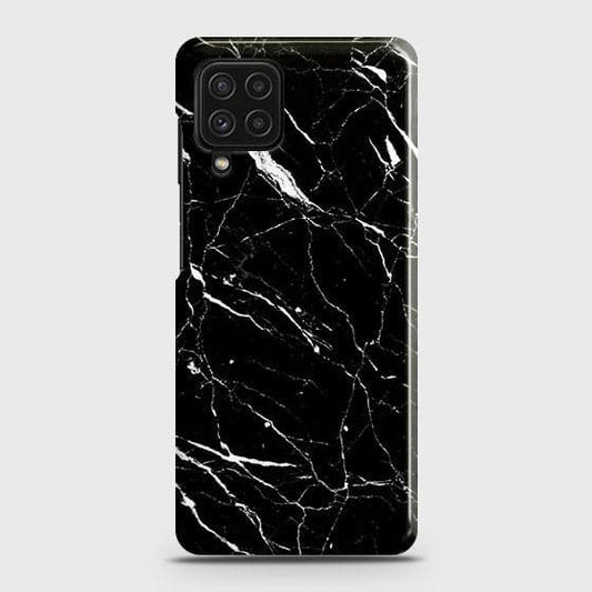 Samsung Galaxy M32 4G Cover - Trendy Black Marble Printed Hard Case with Life Time Colors Guarantee