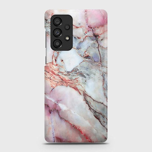 Samsung Galaxy A33 5G Cover - Violet Sky Marble Trendy Printed Hard Case with Life Time Colors Guarantee