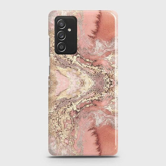 Samsung Galaxy M52 5G Cover - Trendy Chic Rose Gold Marble Printed Hard Case with Life Time Colors Guarantee