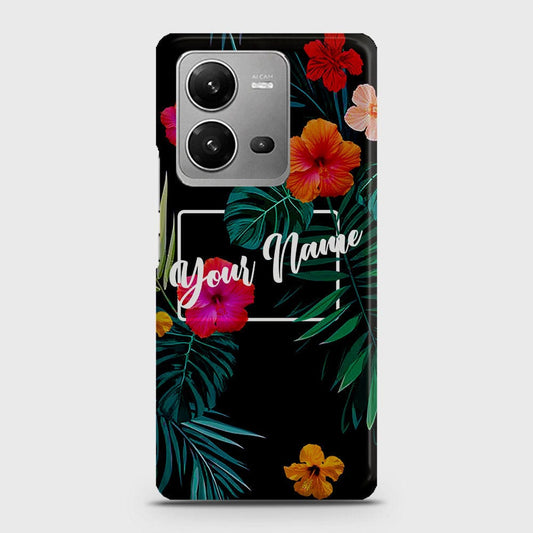 Vivo V25 5G Cover - Floral Series - Matte Finish - Snap On Hard Case with LifeTime Colors Guarantee (u)(Fast Delivery)