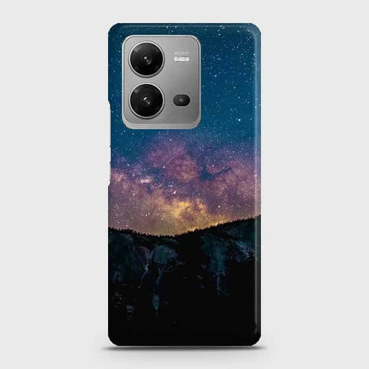 Vivo V25 5G Cover - Embrace Dark Galaxy  Trendy Printed Hard Case with Life Time Colors Guarantee