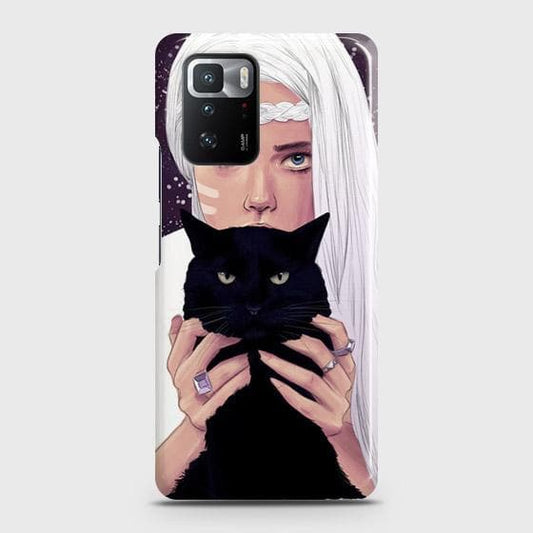 Xiaomi Poco X3 GT Cover - Trendy Wild Black Cat Printed Hard Case with Life Time Colors Guarantee