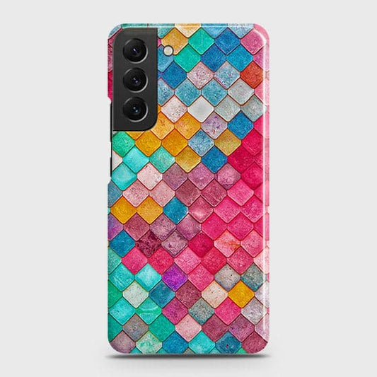 Samsung Galaxy S22 Plus 5G Cover - Chic Colorful Mermaid Printed Hard Case with Life Time Colors Guarantee