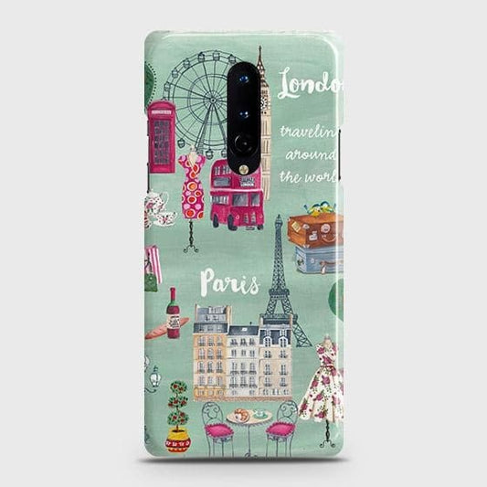 OnePlus 8 4G Cover - Matte Finish - London, Paris, New York ModernPrinted Hard Case with Life Time Colors Guarantee