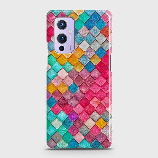 OnePlus 9 Cover - Chic Colorful Mermaid Printed Hard Case with Life Time Colors Guarantee