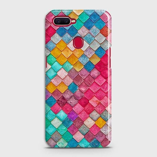 Oppo A12 Cover - Chic Colorful Mermaid Printed Hard Case with Life Time Colors Guarantee
