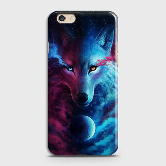 Oppo A59 Cover - Infinity Wolf Trendy Printed Hard Case with Life Time Colors Guarantee