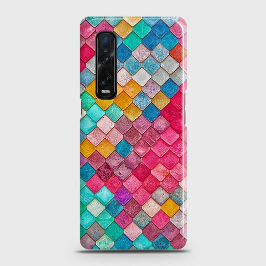 Oppo Find X2 Pro Cover - Chic Colorful Mermaid Printed Hard Case with Life Time Colors Guarantee