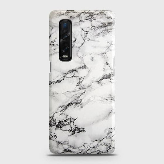 Oppo Find X2 Pro Cover - Matte Finish - Trendy Mysterious White Marble Printed Hard Case with Life Time Colors Guarantee