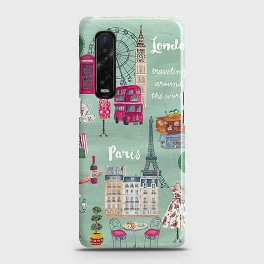 Oppo Find X2 Pro Cover - Matte Finish - London, Paris, New York ModernPrinted Hard Case with Life Time Colors Guarantee