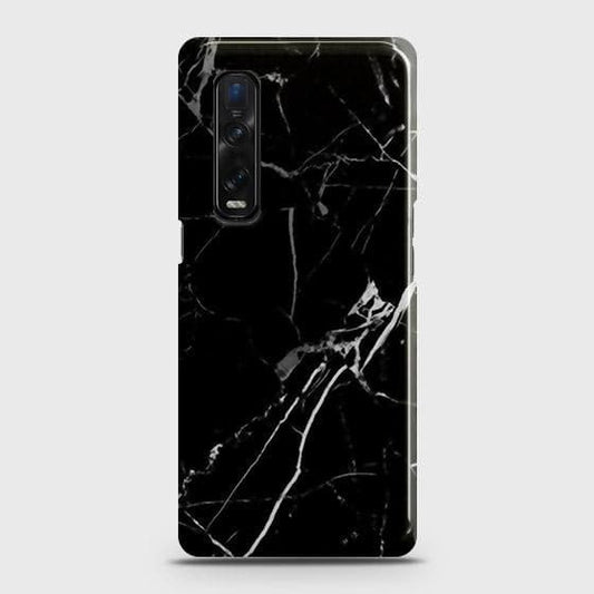 Oppo Find X2 Pro Cover - Black Modern Classic Marble Printed Hard Case with Life Time Colors Guarantee ( Fast Delivery )