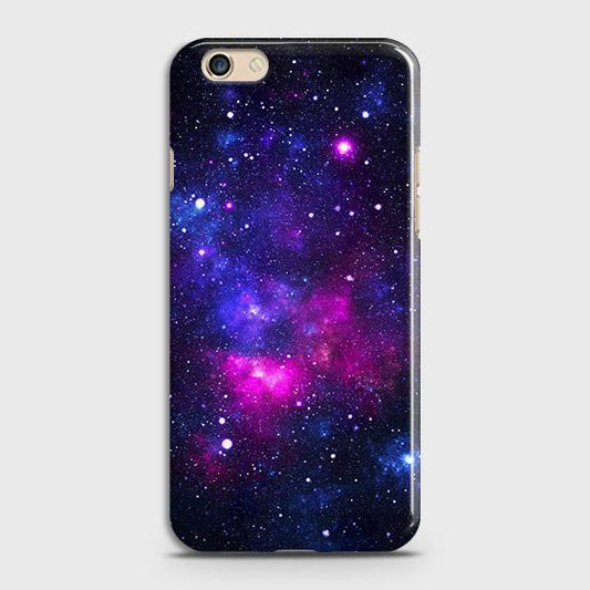 Oppo R9s Plus Cover - Dark Galaxy Stars Modern Printed Hard Case with Life Time Colors Guarantee