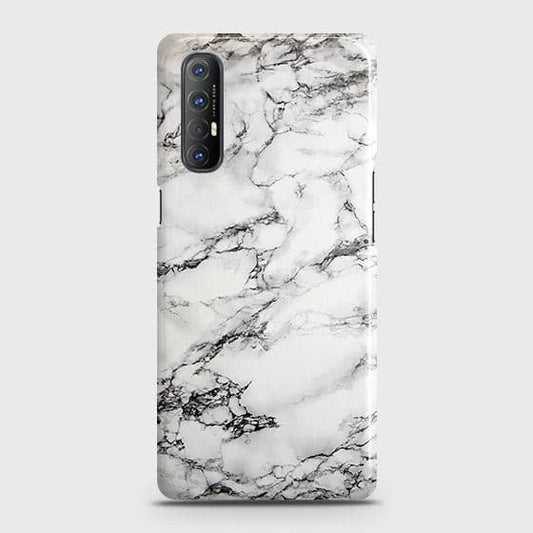 Oppo Reno 3 Pro Cover - Matte Finish - Trendy Mysterious White Marble Printed Hard Case with Life Time Colors Guarantee