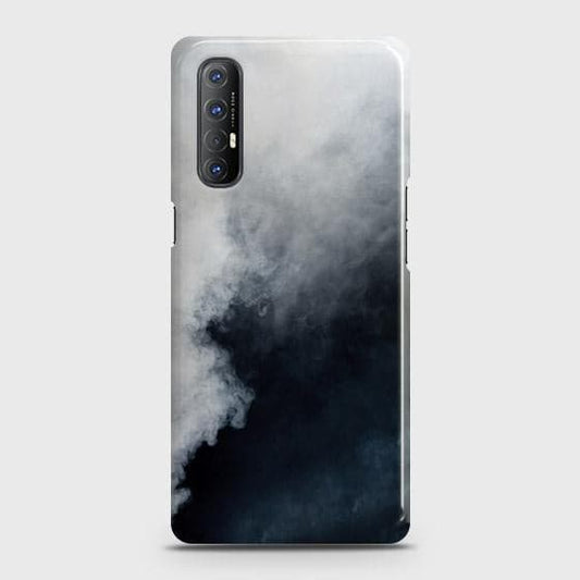 Oppo Reno 3 Pro Cover - Matte Finish - Trendy Misty White and Black Marble Printed Hard Case with Life Time Colors Guarantee