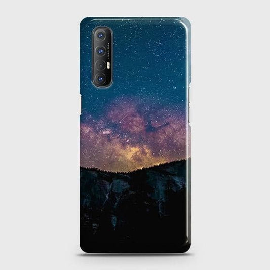 Oppo Reno 3 Pro Cover - Matte Finish - Embrace Dark Galaxy  Trendy Printed Hard Case with Life Time Colors Guarantee