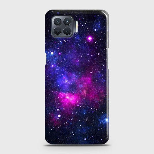 Oppo F17 Cover - Dark Galaxy Stars Modern Printed Hard Case with Life Time Colors Guarantee