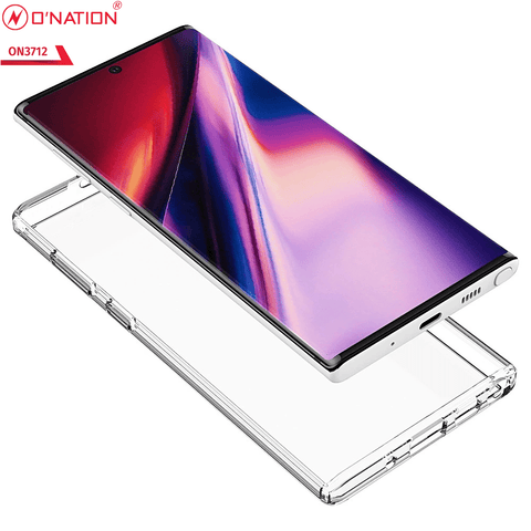 Samsung Galaxy Note 10 Cover  - ONation Crystal Series - Premium Quality Clear Case No Yellowing Back With Smart Shockproof Cushions