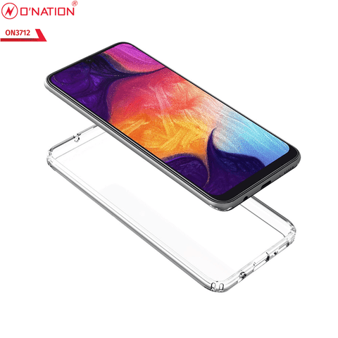 Samsung Galaxy A50s Cover  - ONation Crystal Series - Premium Quality Clear Case No Yellowing Back With Smart Shockproof Cushions