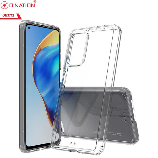 Xiaomi Mi 10T Cover  - ONation Crystal Series - Premium Quality Clear Case No Yellowing Back With Smart Shockproof Cushions
