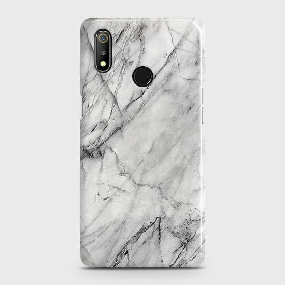 Realme Pro Cover Matte Finish Trendy White Floor Marble